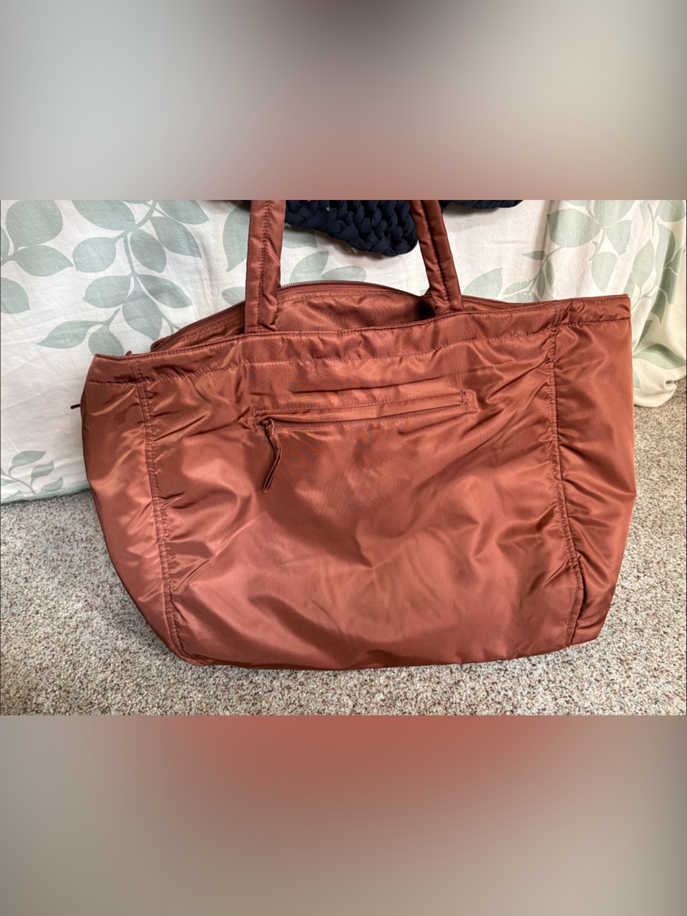 Vera Bradley Women's Nylon Knollton Travel Tote Bag Cinnamon - Picture 7 of 8